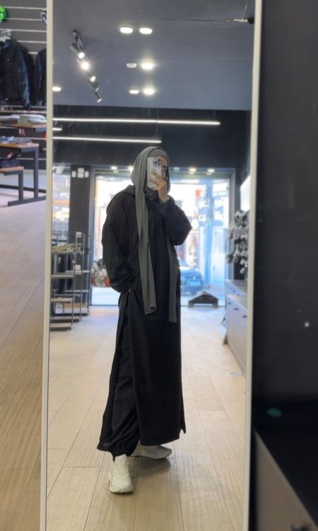 طقم النينجا ( عباي طويلة وبنطلون سروال)