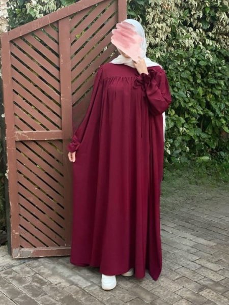 عباية رقية كريب تركي بتلبس لحد طول 170 سم وزن 110 كيلو