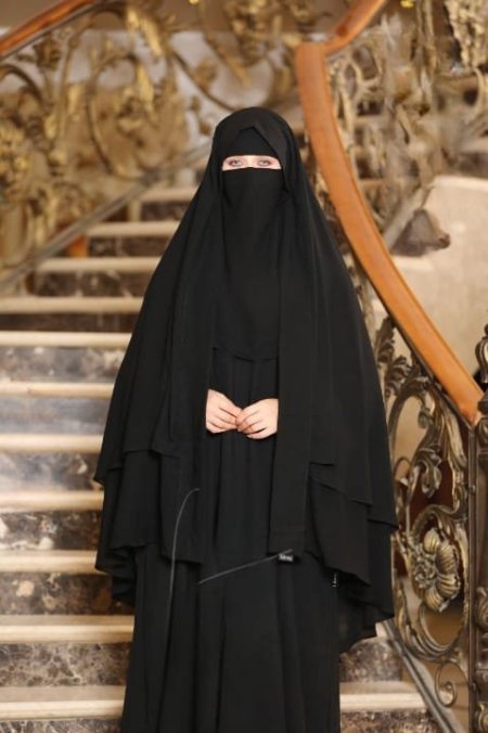 طقم عابدة( كاب + نقاب )