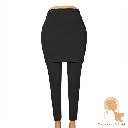 Safety Leggings ( تنورةأمامية فقط ) لمنع تحديد شكل الجسم بسبب الهواء